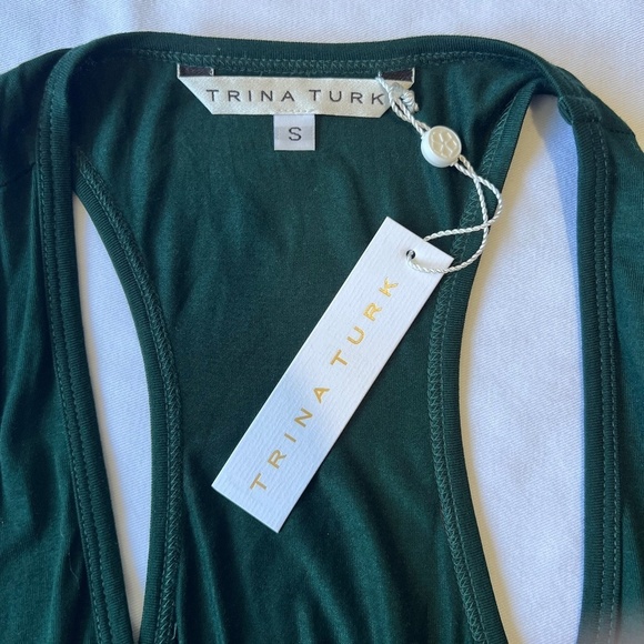 Trina Turk Jumpsuit Deep Ocean Teal - Picture 12 of 14